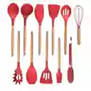 Set 12 Utensilios De Cocina Silicona Resistente Calor