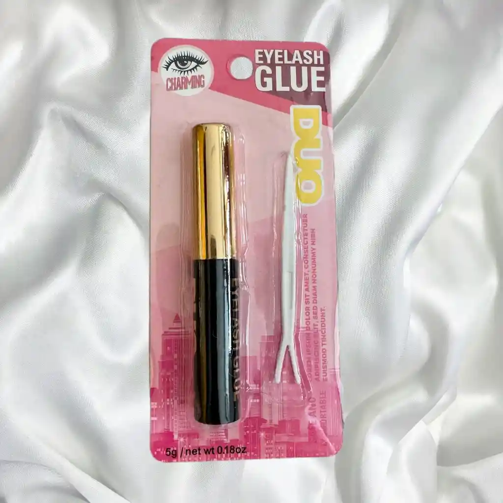 Pega Duo Para Pestañas Pincel Negro
