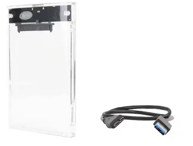 Caja Sata 2.5" Usb 3.0 Transparente