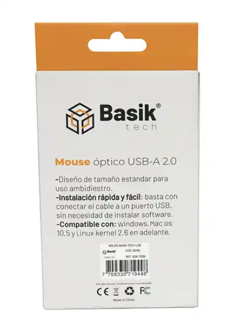 Mouse Óptico Usb-a 2.0 Basik