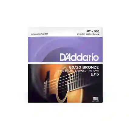 Encordado Guitarra Electroacustica Daddario Ej13 .011 - .052