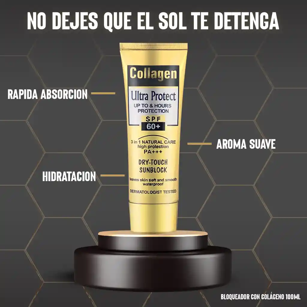 Bloqueador Solar Con Colágeno Spf 60