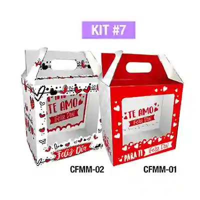 Caja Feliz Mediana Acetato Kit 7