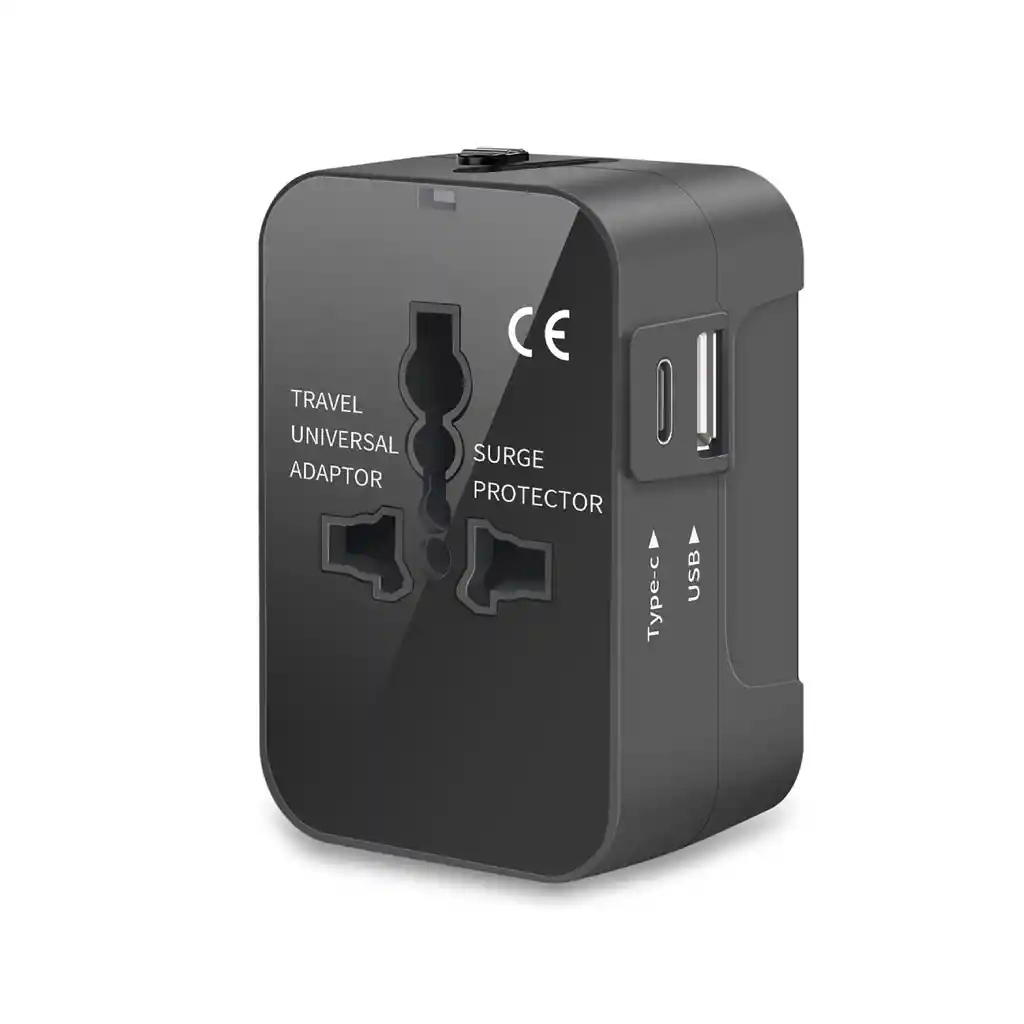 Adaptador Convertidor Europeo Universal Usb/usb-c Retráctil