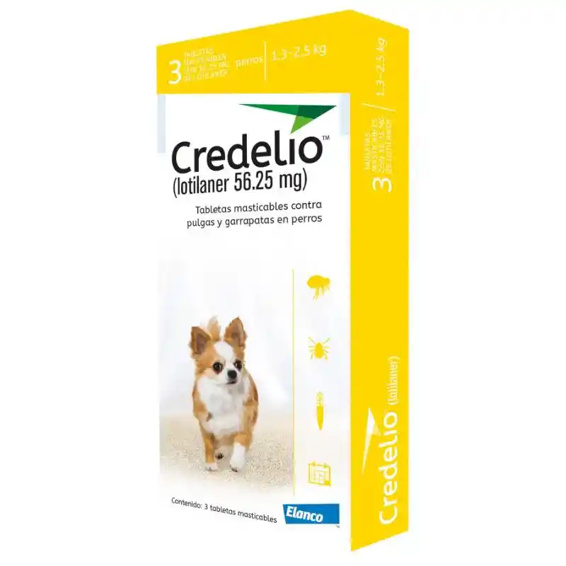 Credelio 56,25mg Hasta 2,5kg X Tableta