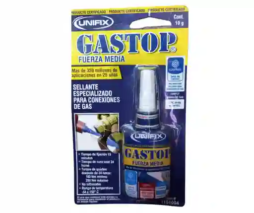 Pega Para Gas Fuerza Media Removible 10 Gr Gastop