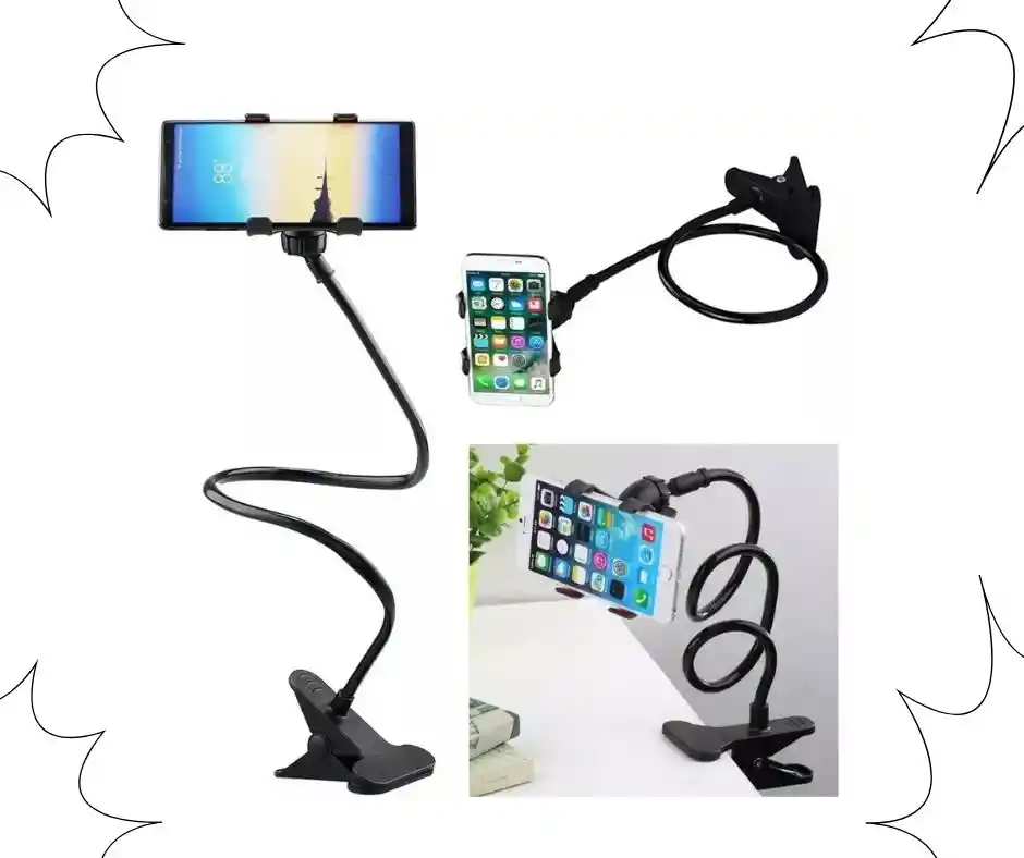 Soporte Holder Celular De Escritorio Mesa Flexible Rotación