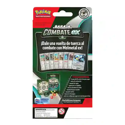 Juego De Cartas Pokémon Baraja Combate Ex Melmetal Niños