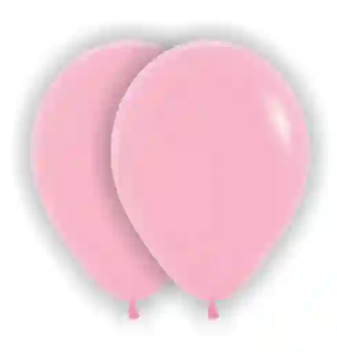 Bombas Globos Convencional Rosadas Pastel R12 X 10und