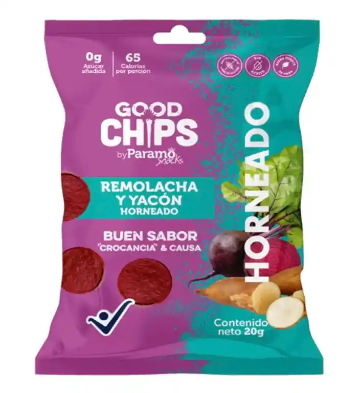 Good Chips Snack Remolacha Y Yacón Horneada 20g