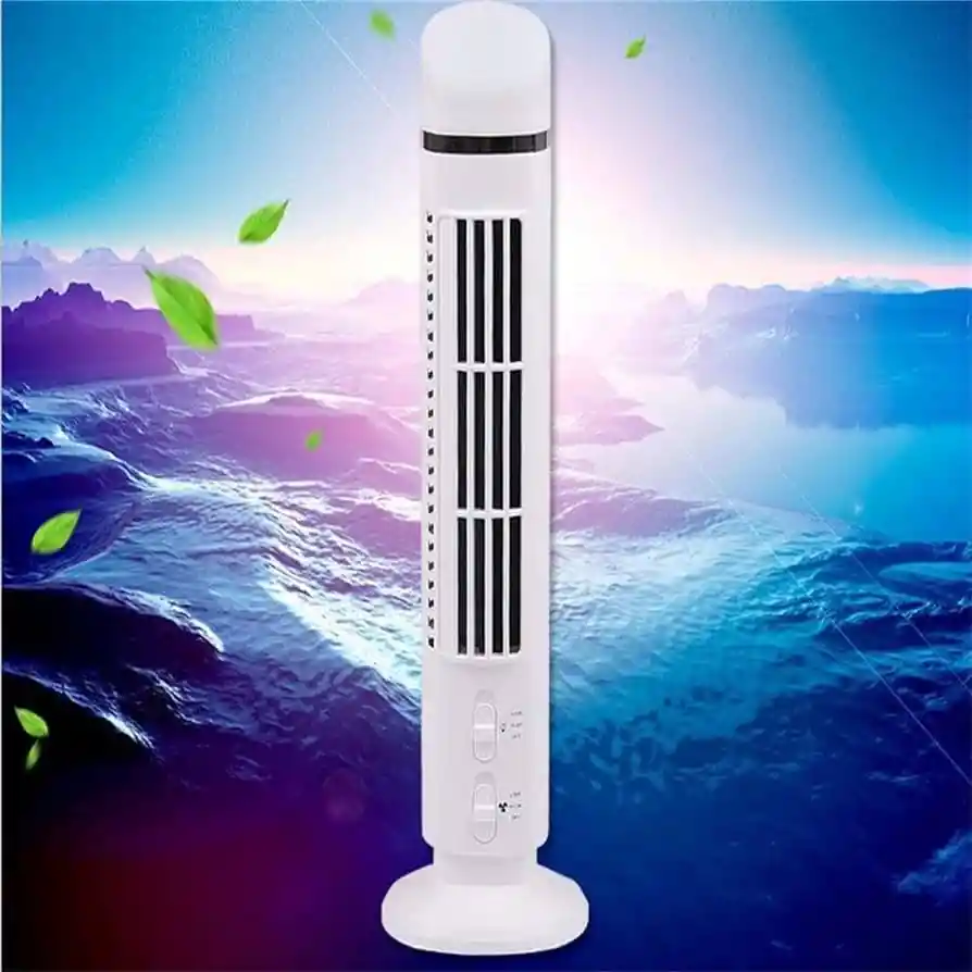 Aire Acondicionado De Torre Con Luz Led, Mini Acondicionador Vertical, Enfriamiento Sin Aspas, Luz Led Usb