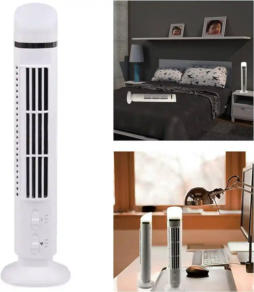 Aire Acondicionado De Torre Con Luz Led, Mini Acondicionador Vertical, Enfriamiento Sin Aspas, Luz Led Usb