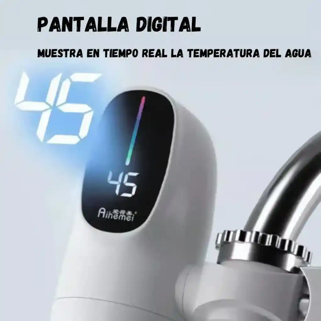 Filtro Calentador De Agua Eléctrico Con Pantalla Digital