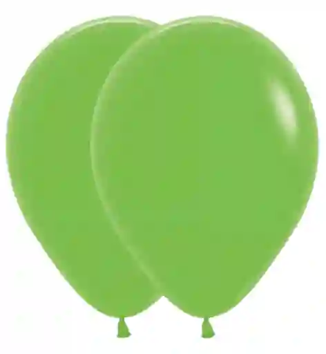 Bombas Globos Convencional Verde Limón R12 X 10und