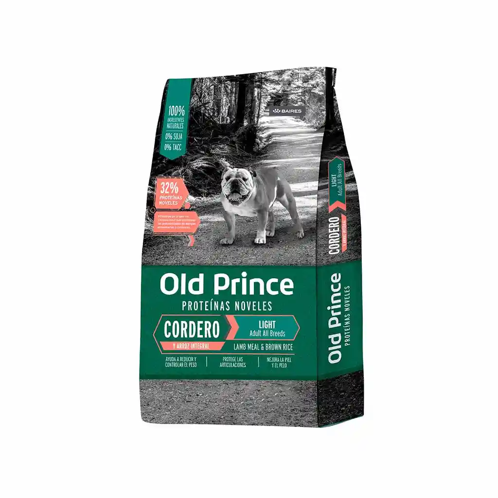 Old Prince Novel Perros Cordero Adultos Light 15 Kg