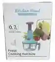 Procesador Manual Picador Triturador De Alimentos Push 700ml Color Celeste