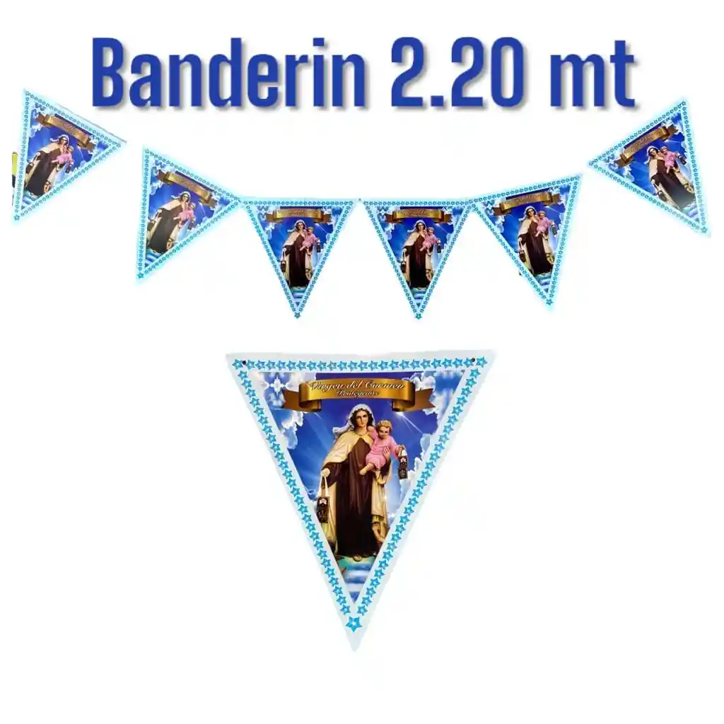 Banderin De La Virgen Del Carmen 2.20 Mt