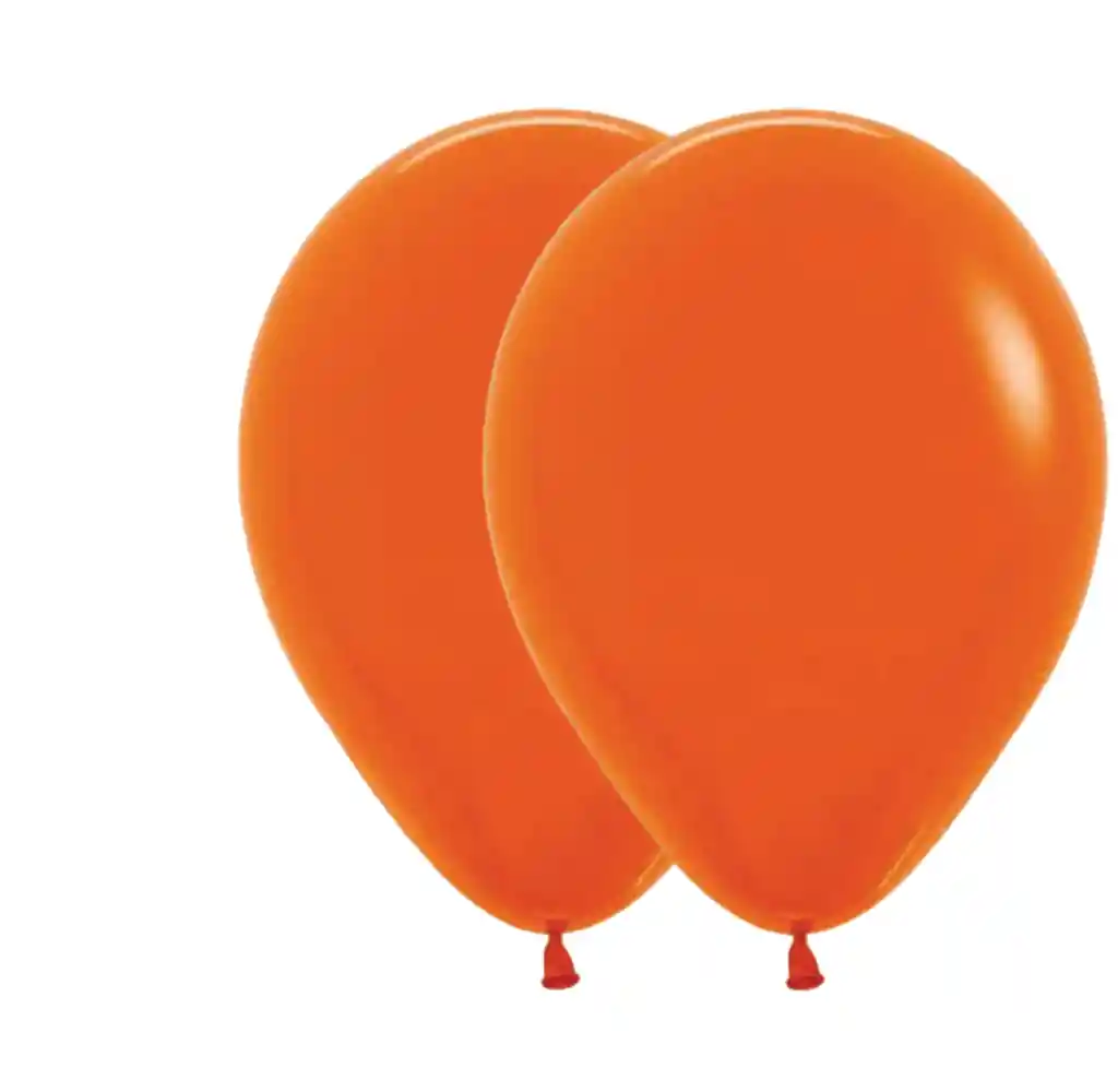 Bombas Globos Convencional Naranja R12 X 10und