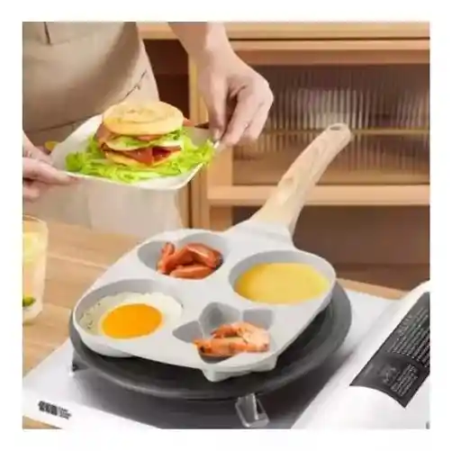 Sartén Antiadherente 4 Compartimentos Con Figuras