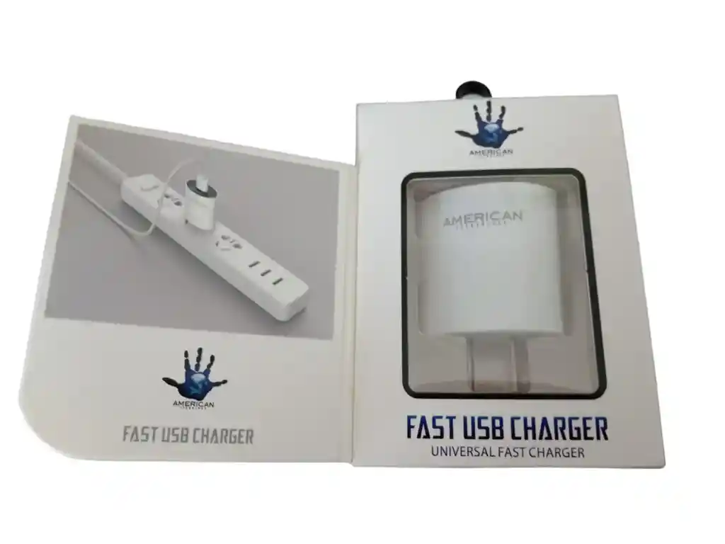 Cabezal Adaptador Usb De Viaje 3a/at Ca01 Carga Rápida / Blanco