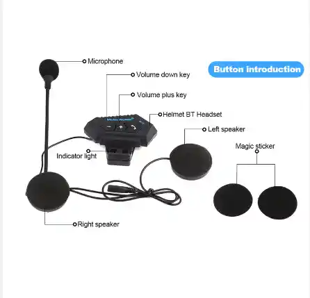Intercomunicador Auriculares Casco Moto Bluetooth