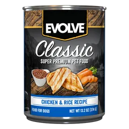 Evolve Dog Classic Lata Chicken - Pollo 13.2 Oz - 374 Gr