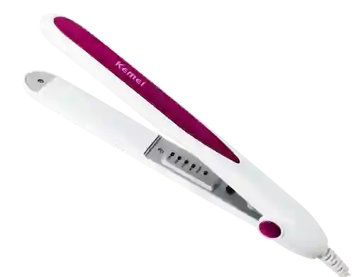 Plancha De Cabello Kemey Km-532 Blanco / Fucsia