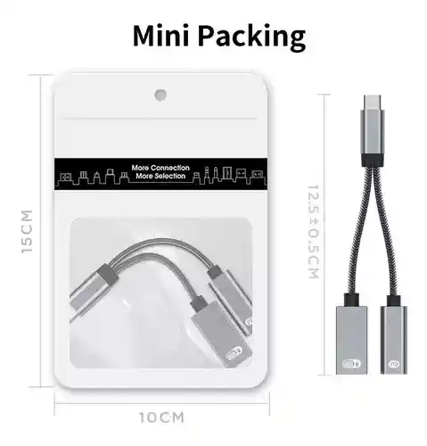 Adaptador Usb-c Otg A Usb Y Pd/ Chromecast Smartphone Tablet
