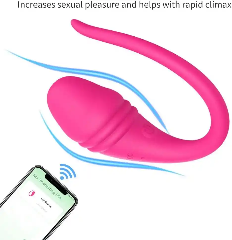 Vibrador Interactivo Con App Adela Morado Recargable Usb