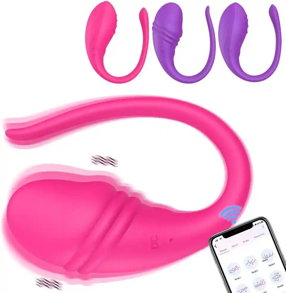 Vibrador Interactivo Con App Adela Morado Recargable Usb