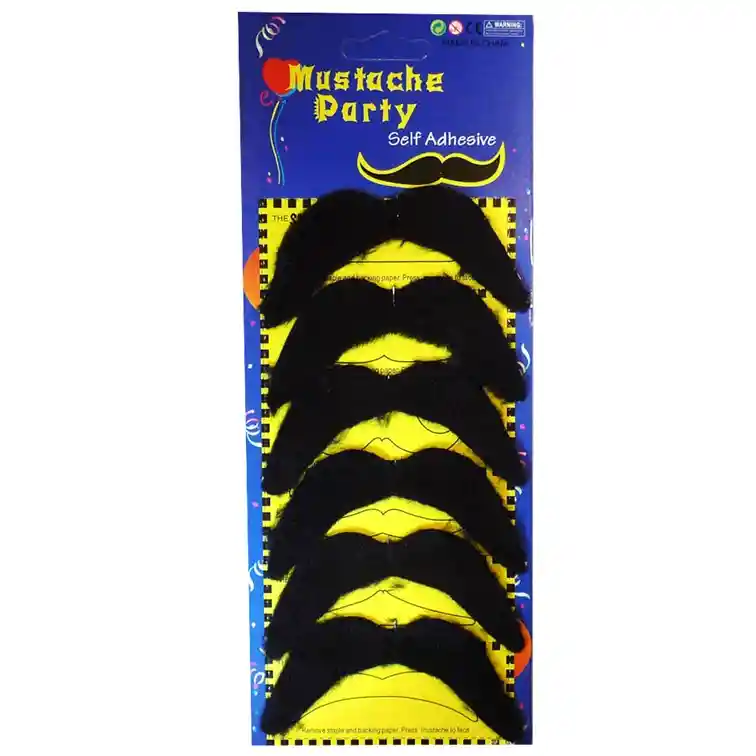 Bigote Adhesivo Fiesta Mexicana Set X 6 Und