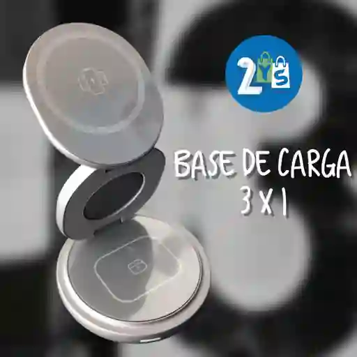 Base De Carga Inalámbrica 3 X 1