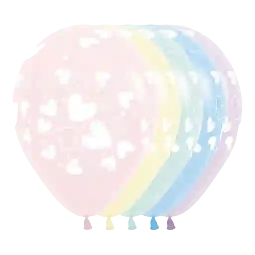 Amor Bomba De Corazones Colores Surtido Pastel Mate R12