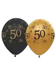 50 Años Feliz Cumpleaños Bombas X 10