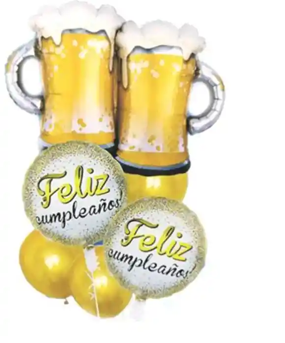 Globos Metalizados De Cerveza Doble