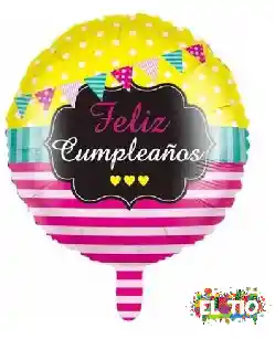 Globo Redondo Feliz Cumpleaños