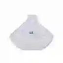 Capa Imp 5xl Transparente Cuello Alto Sesgo Blanco