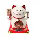 Gato De La Suerte Afortunado Feng Shui Maneki Neko Porcelana