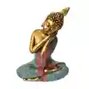 Buda Dorado Sentado Decoración Prosperidad Feng Shui