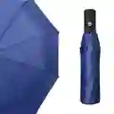 Paraguas Automático Sombrilla Azul De Bolso