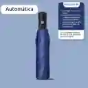 Paraguas Automático Sombrilla Azul De Bolso