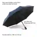 Paraguas Automático Sombrilla Azul De Bolso