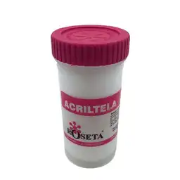 Roseta Acritela, Pintura Para Tela - Blanco, 116cc