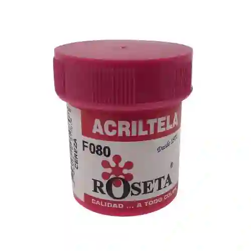 Roseta Acritela Fluorescente, Pintura Para Tela - Cereza, 30cc