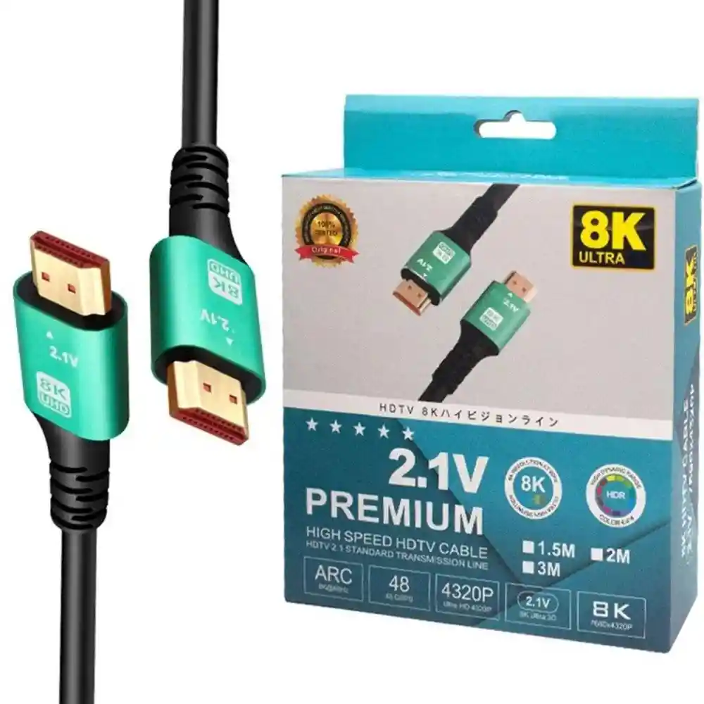 Cable Hdmi 8k 3 Metros Hdtv Cable Hdmi 2.1 Alta Velocidad