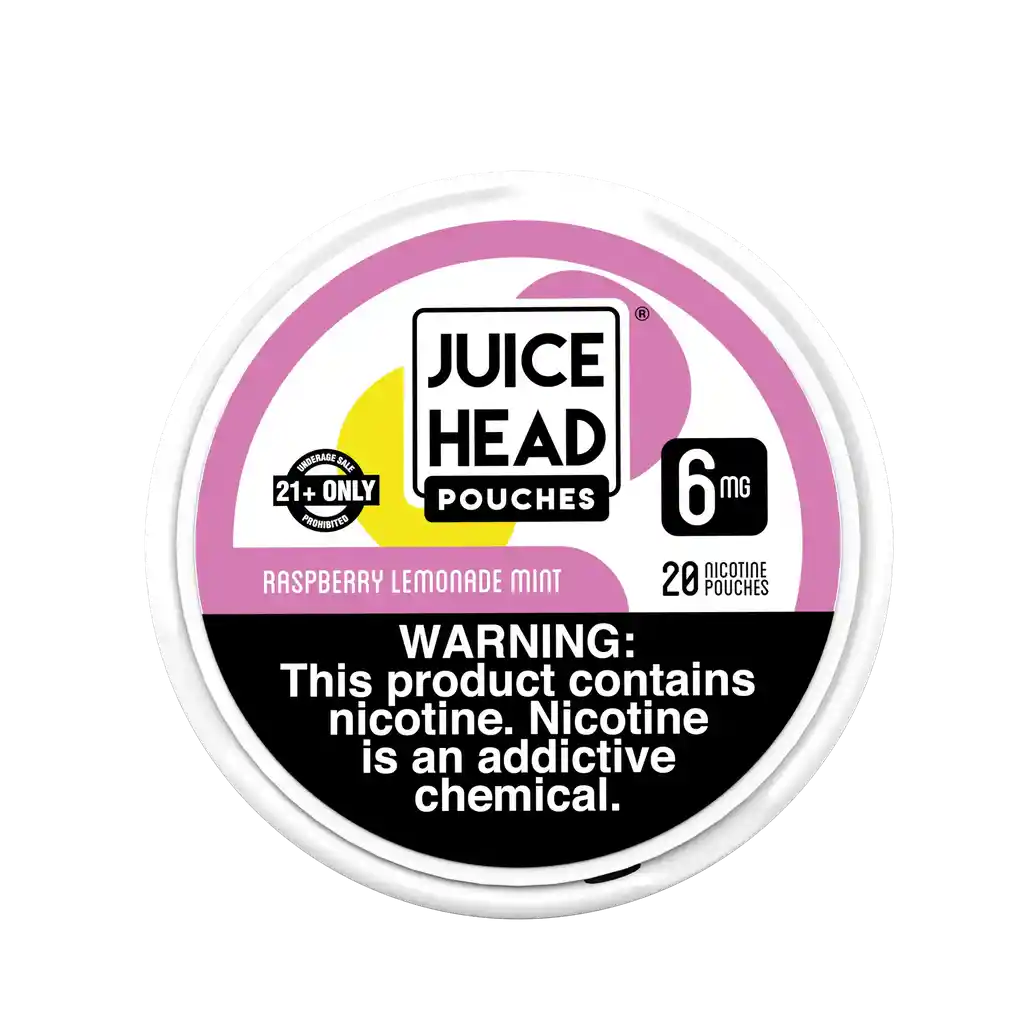 Juice Head Pouches De Nicotina - Raspberry Lemonade Mint 6mg