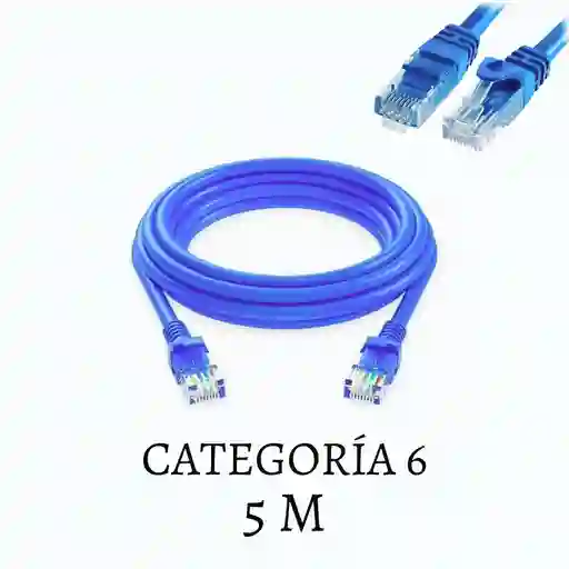 Cable Lan De Internet Cat6e Categoría 6 5 Metros Largo Cable Ethernet Utp 5mt