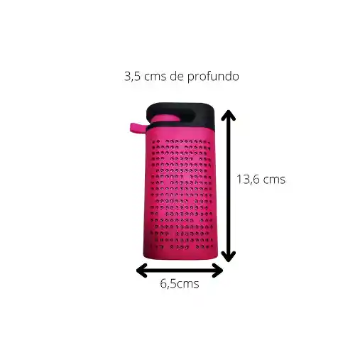 Parlante Altavoz Linterna Bluetooth Recargable Tf Fm 5 En 1 Color Rosa Tigers Tg06