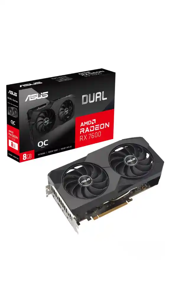 Asus Dual Rx 7600 Oc 8gb Ddr6