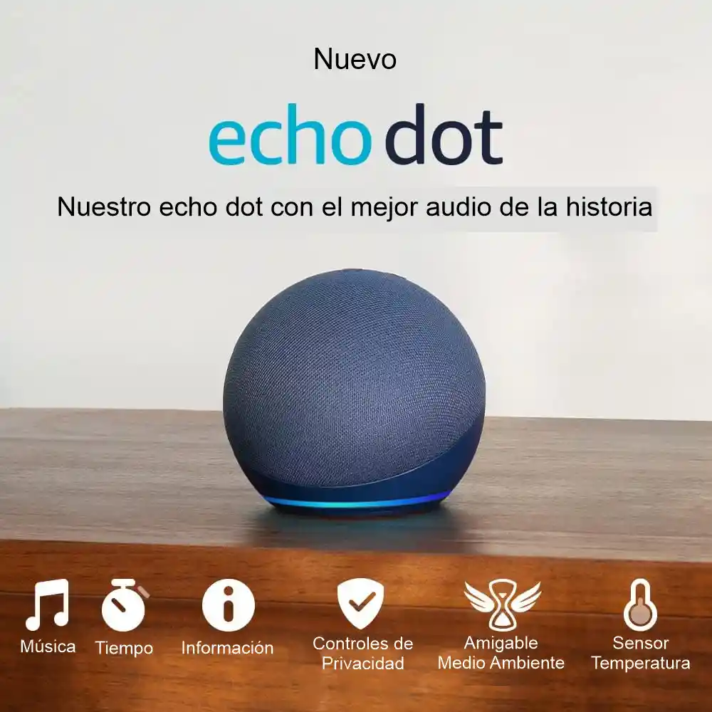 Amazon Echo Dot 5ta Gen Asistente Virtual Alexa Altavoz Wifi